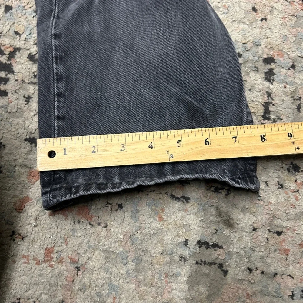 Levis 501 Jeans Mens 36x32 Faded Black Made in USA Button Fly Straight Leg 90s
